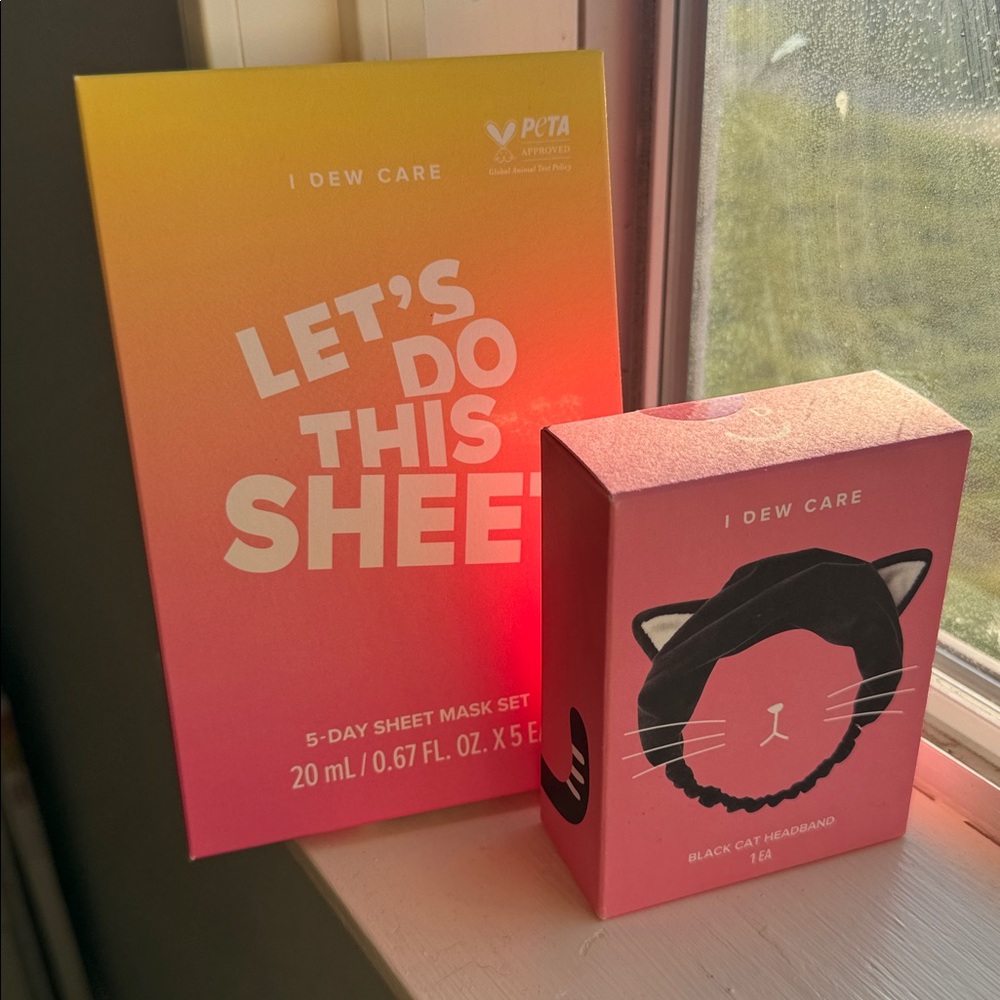 I DEW CARE Black Cat Headband and 5 day Sheet Mask Set. New never opened. - Picture 13 of 13